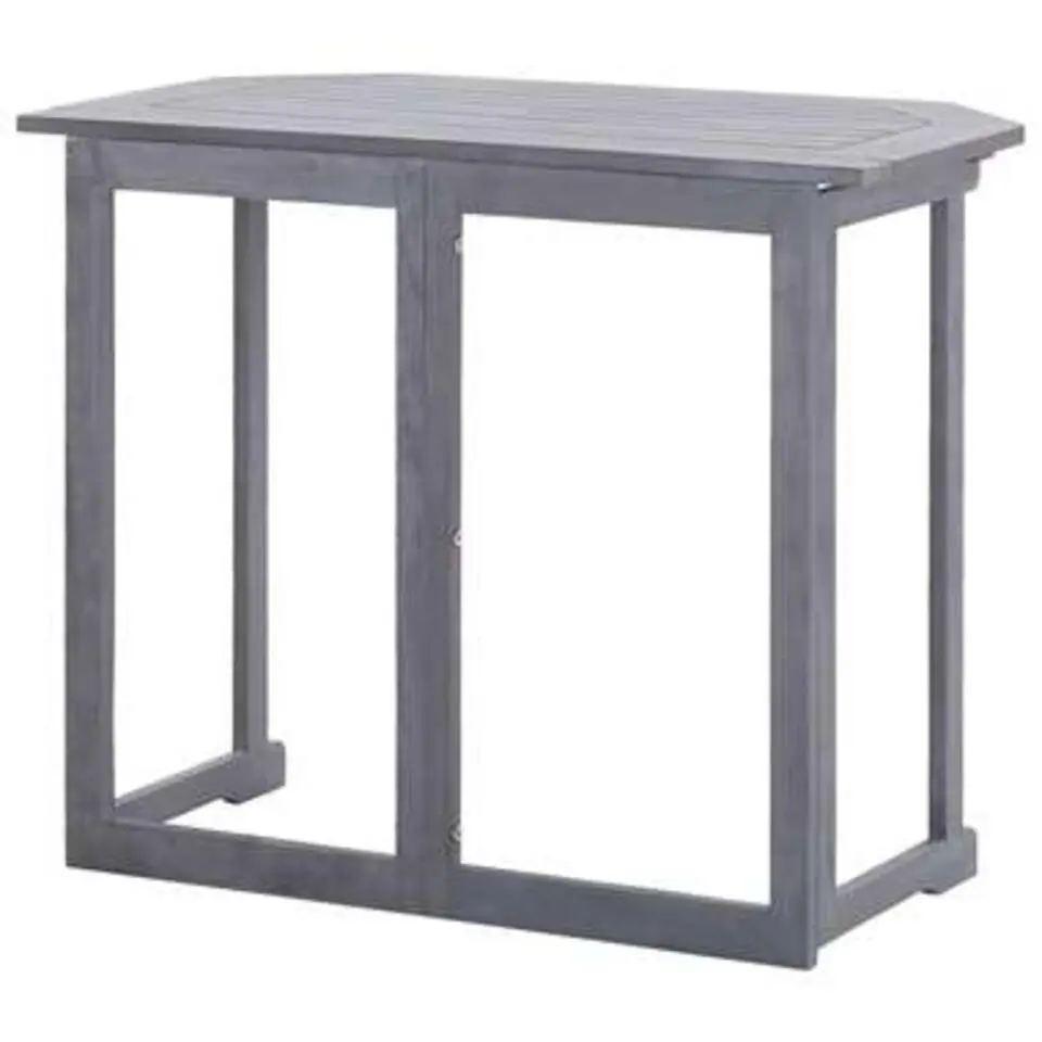 vidaXL - Balkontafel - Grijs - Hout