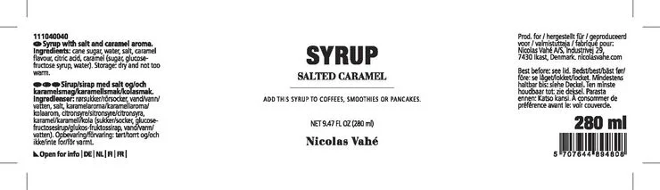 Nicolas Vahé Syrup, Salted caramel
