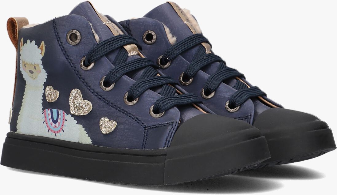 SHOESME blauwe shoesme hoge sneaker sh23w020