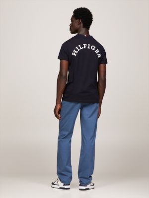 Camiseta Hilfiger Monotype Slim com Logo nas Costas