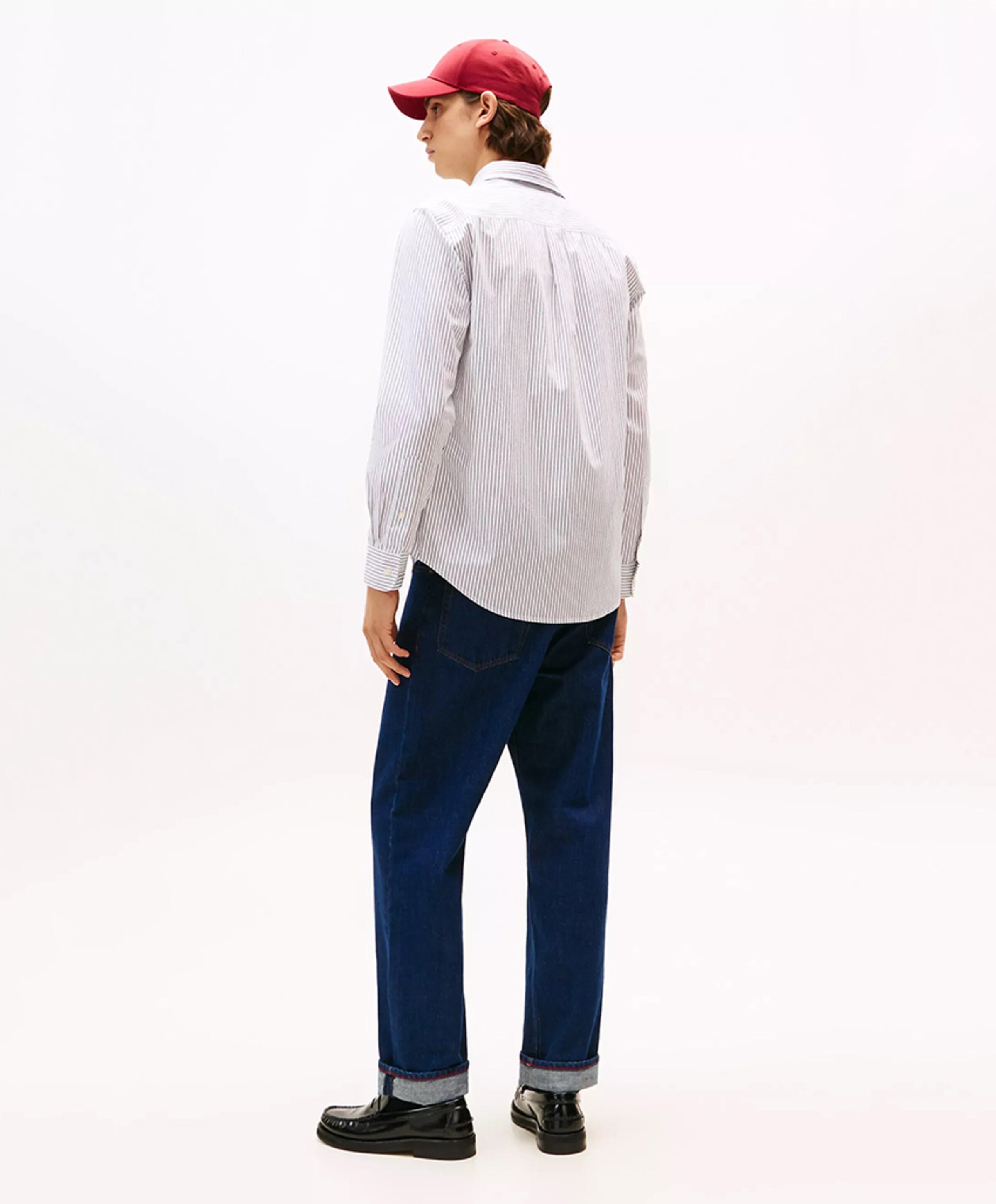 Tommy Hilfiger Heren overhemd lange mouw wit