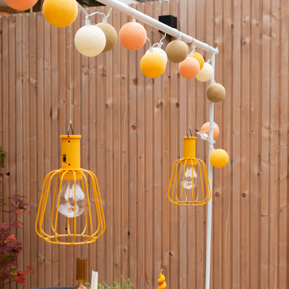 Cotton Ball Lights Outdoor extension kit lichtslinger - Naranja