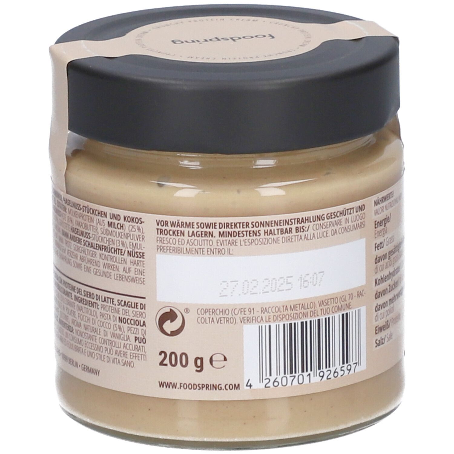 foodspring CRUNCHY PROTEIN CREAM