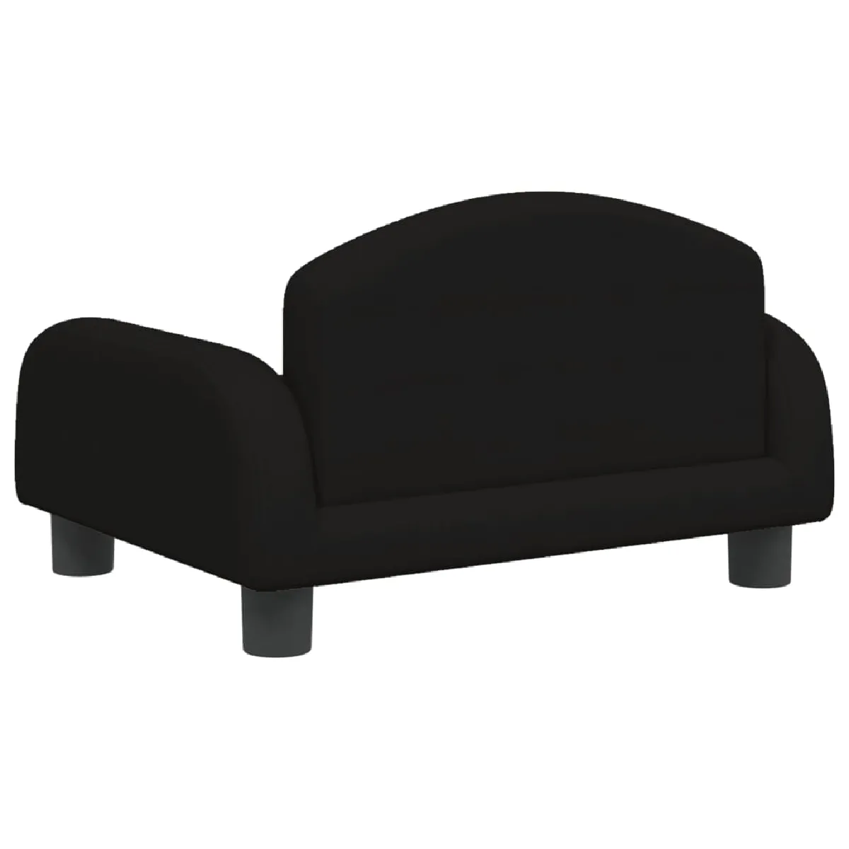 vidaXL Canapé pour enfants noir 50x40x30 cm tissu