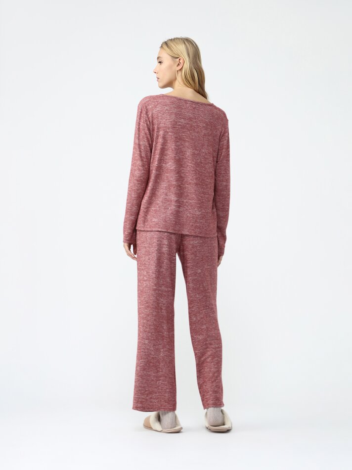 Conjunto de pijama com estampa de Moranguinho - Terracota Escuro