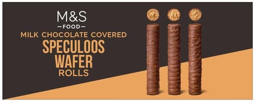 M&S Wafer Rolls Filled with Cookie Cream and Coated in Milk Chocolate