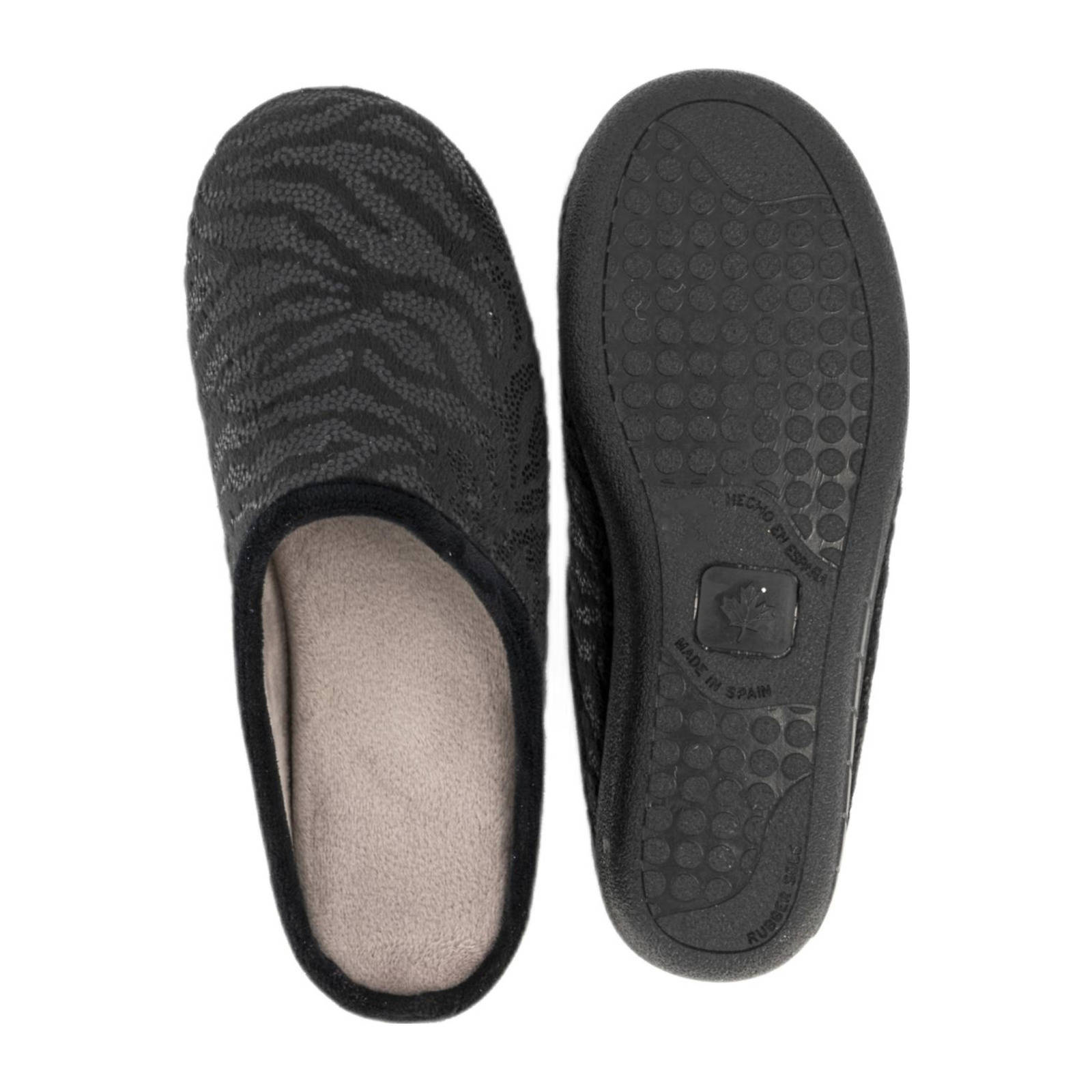 Casa mia zwarte pantoffels