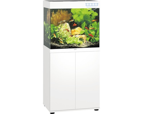 JUWEL Lido 120 SBX aquariumcombinatie met LED-verlichting, verwarming, filter en witte kast