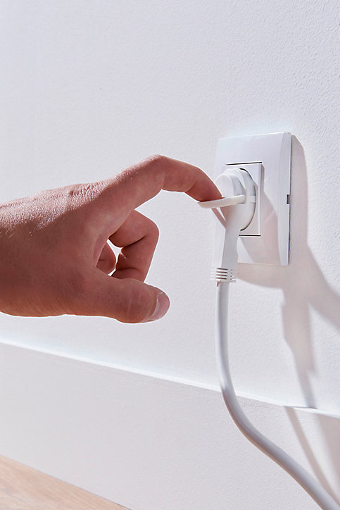 Rallonge intérieur H05VV-F Diall 3 x 1.5 mm² 3m + prise blanc