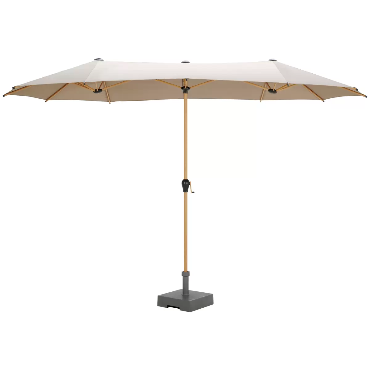 Beldano Doppelsonnenschirm Miami taupe,anthrazit