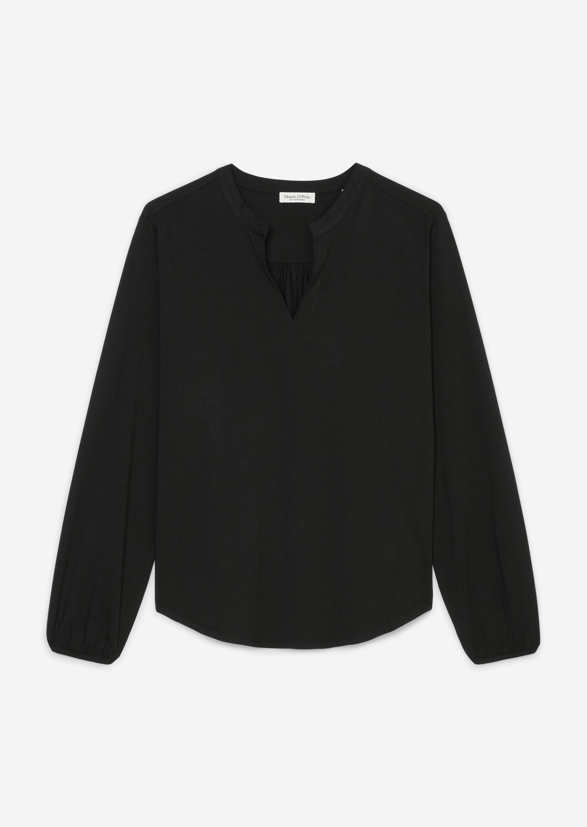 Jerseybluse looseaus Modal-Bio-Baumwolle-Mix