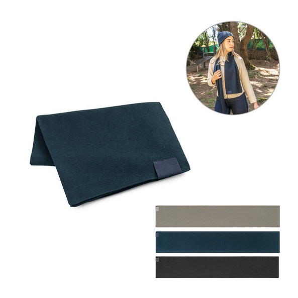 hi!dea 99097 - Écharpe en polyester recyclé (100% rPET) avec détail cousu pour la personnalisation