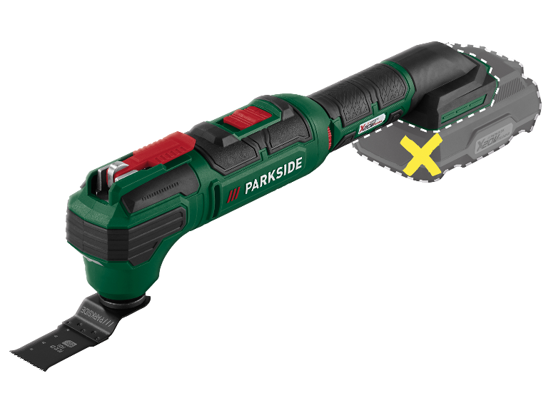 Accu-multitool 20 V zonder accu en lader