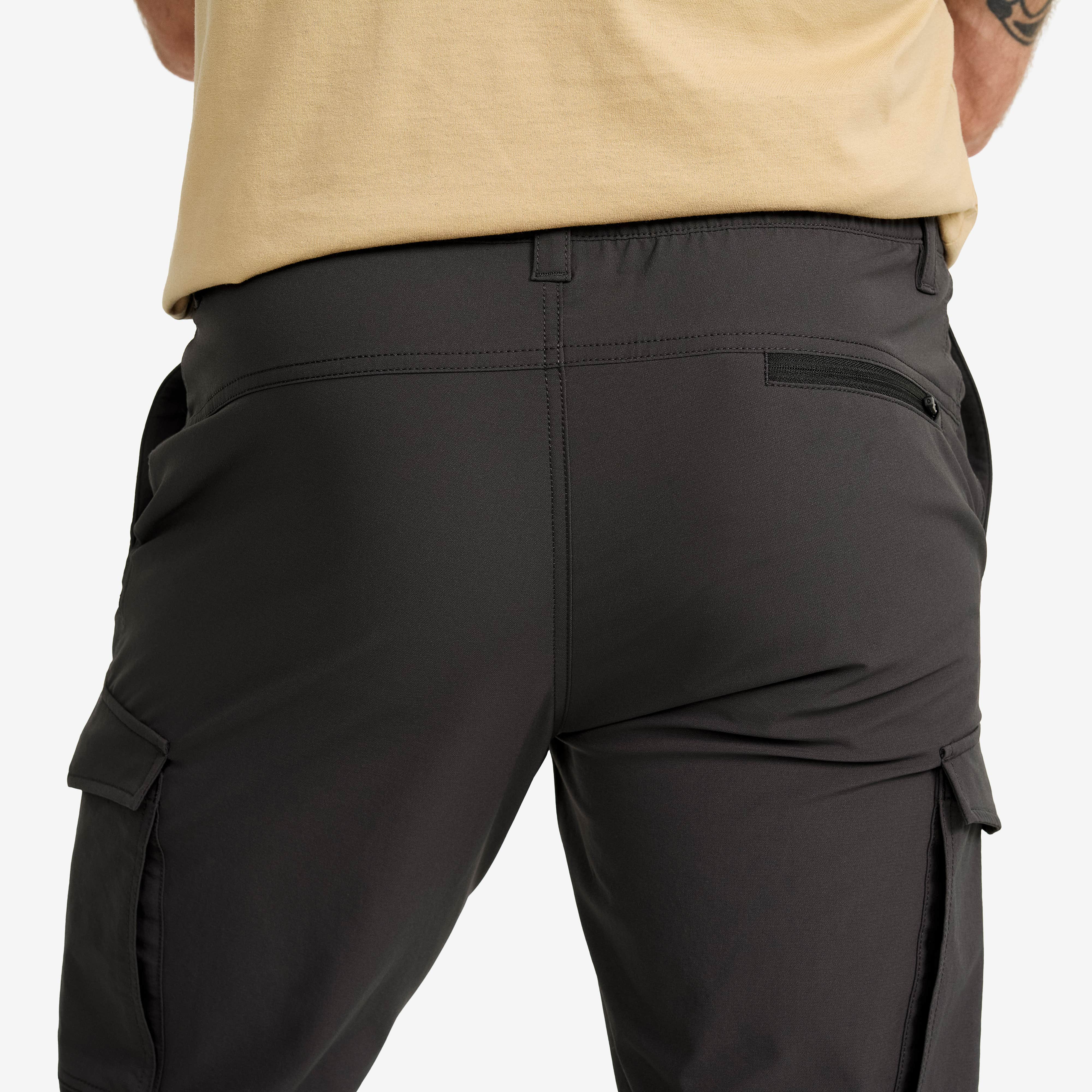 Adventure 3/4 Cargo Stretch Pants Herre Anthracite