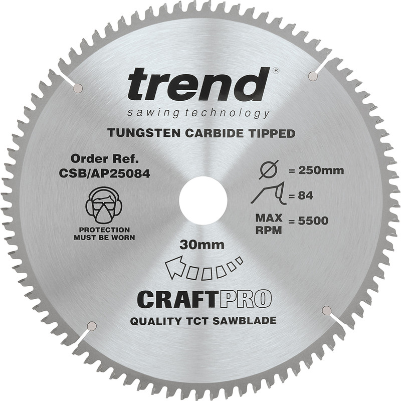 Trend cirkelzaagbladen set 250x30x3,0mm