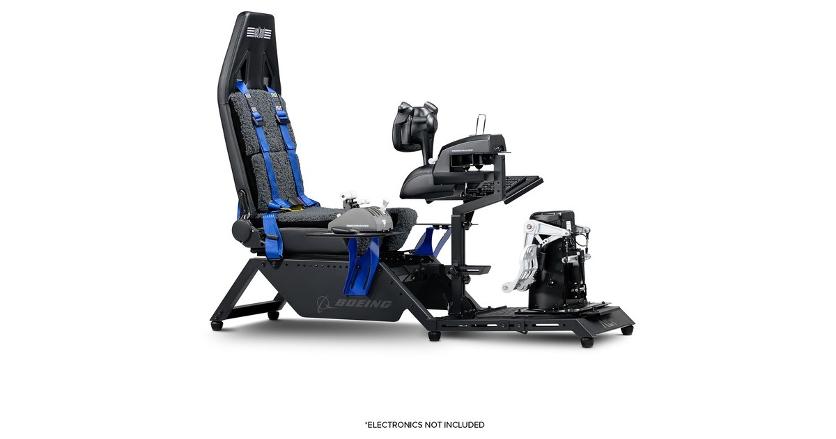 Next Level RacingFlight Simulator Boeing Commercial Edition racing simulator  (Zwart/blauw)