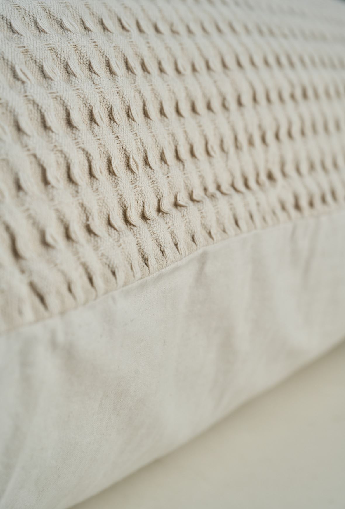 Bomull putevar beige - 70x100 cm