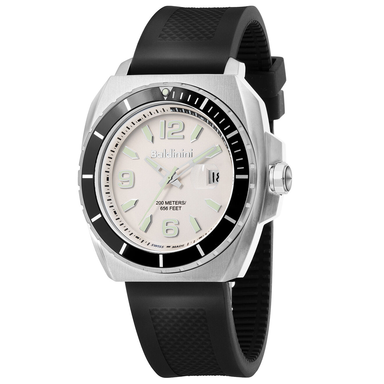 Baldinini Montre Homme en Caoutchouc Acqua noire