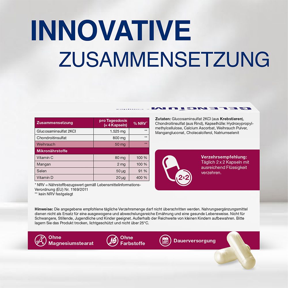 GELENCIUM® Glucosamin Chondroitin hochdosiert mit Vitamin C