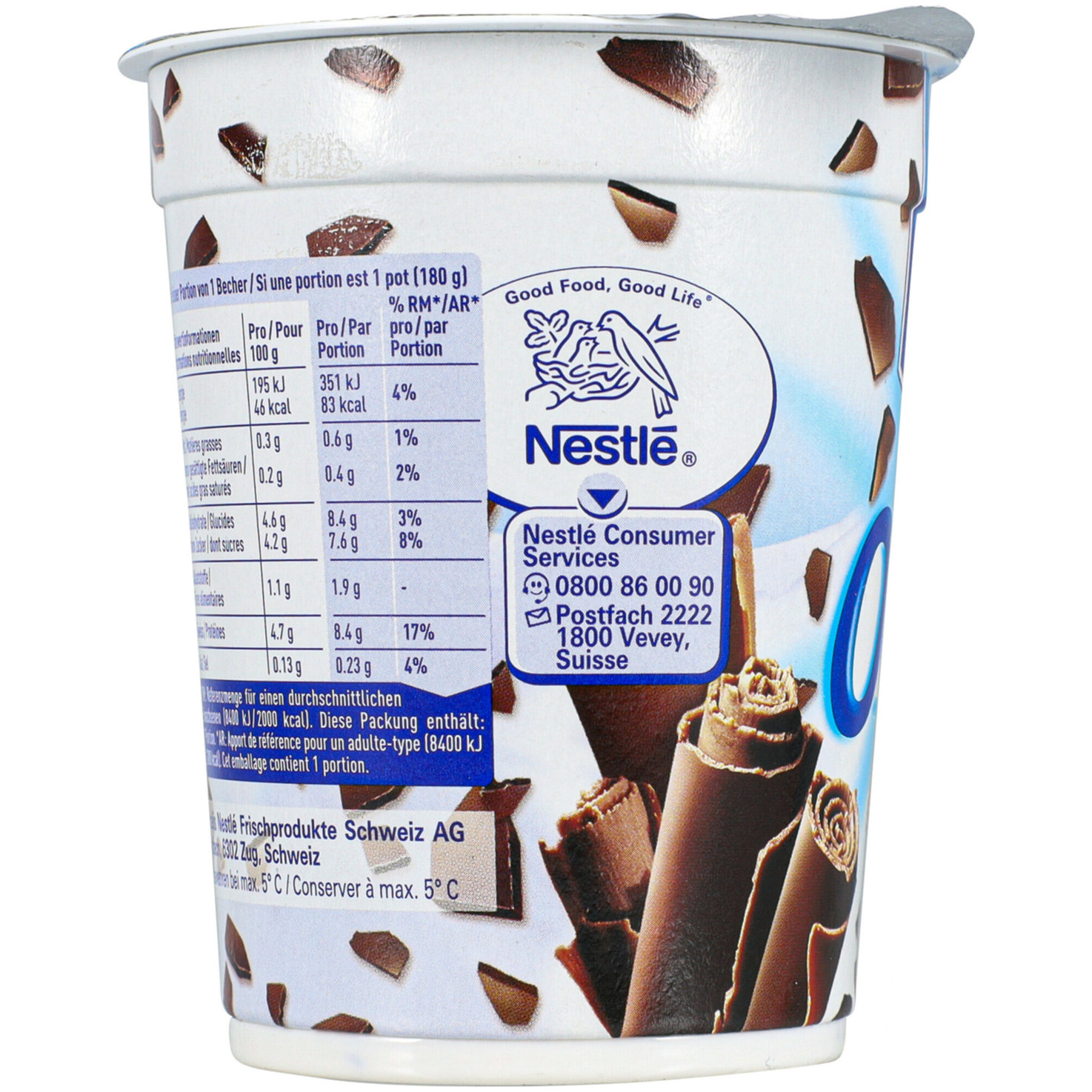 Hirz Joghurt 0% Stracciatella 2x180g