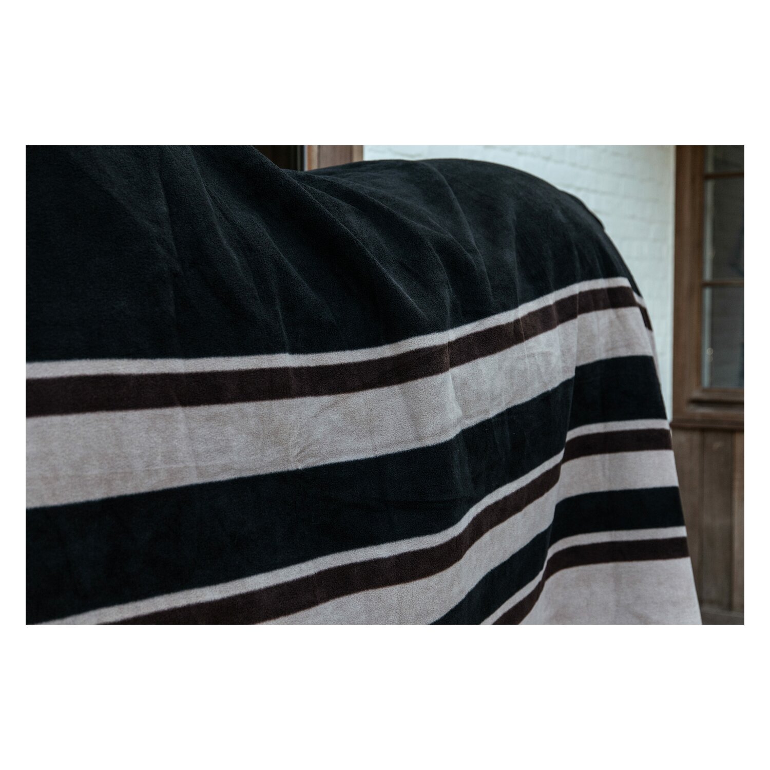 KENTUCKY Fleecedecke Heavy Square  - brown/beige - 200 cm
