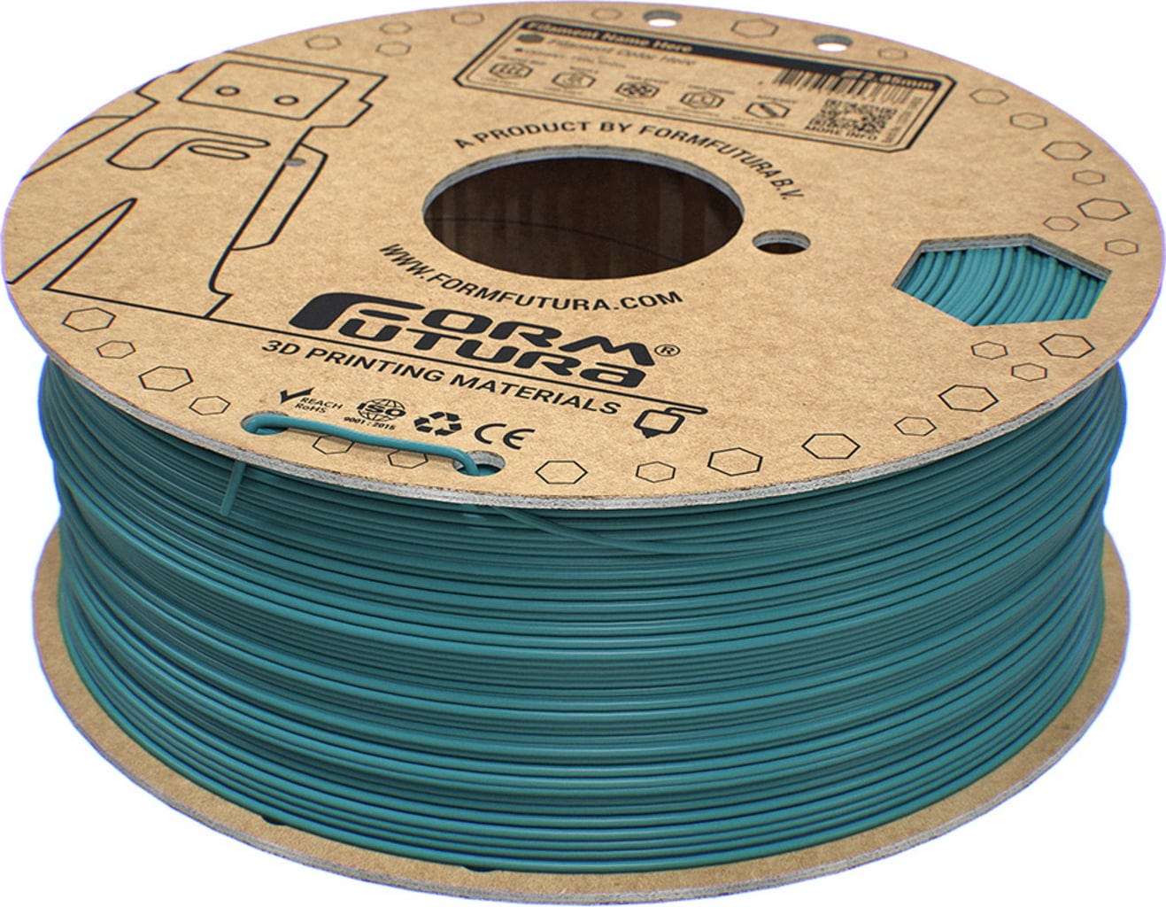 FormFutura  EasyFil™ ePLA Turquoise Blue, 1,75 mm / 1000 g    Benutzerfreundliches PLA Filament