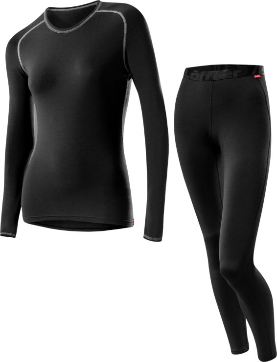 LöfflerSki U-Set TT Warm - schwarz