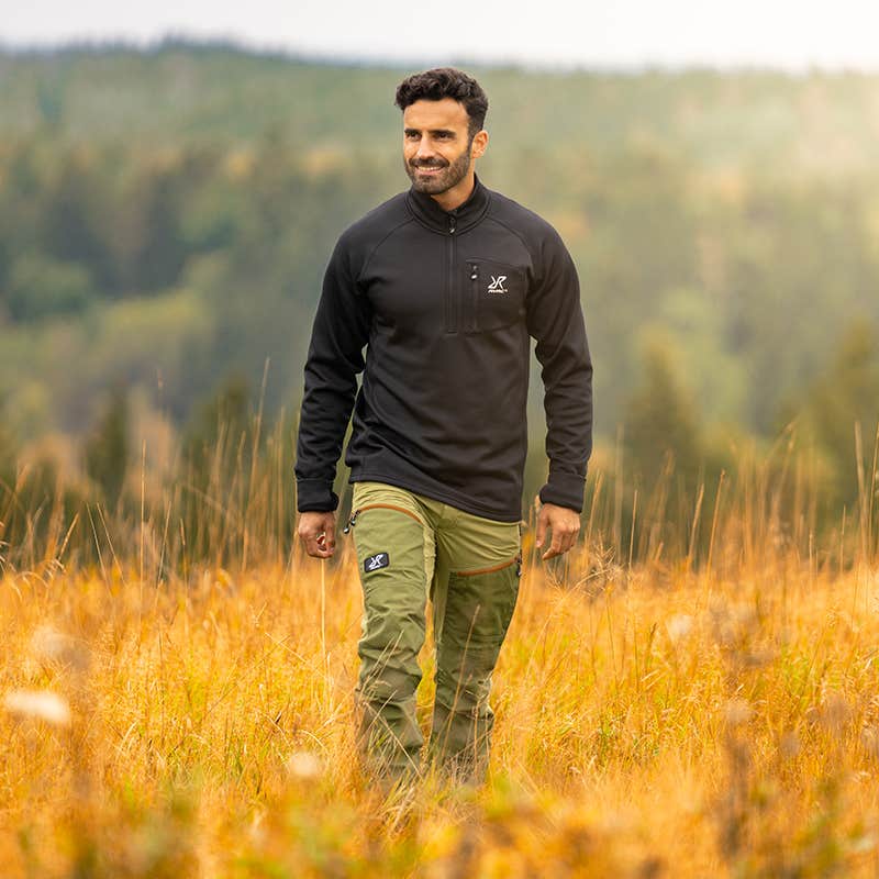 Evolution Half-zip Stretch Fleece Herre Black