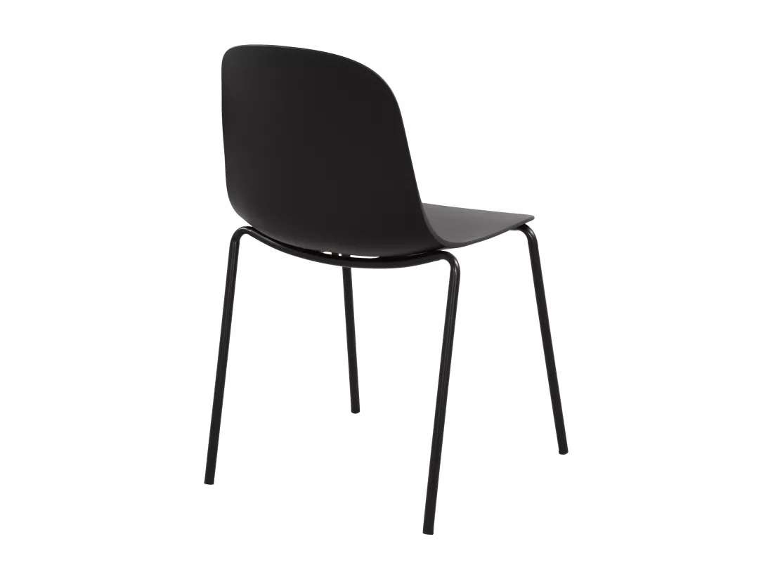 Chaise de conférence - Plastique - Noir - Hardin