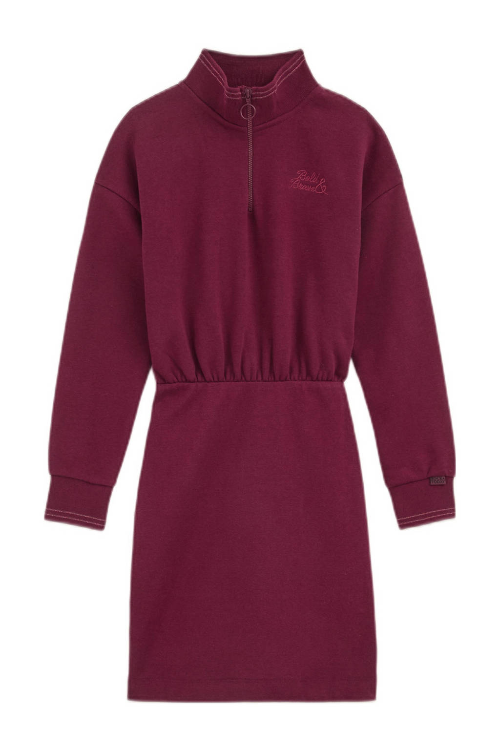 WE Fashion jurk donkerrood