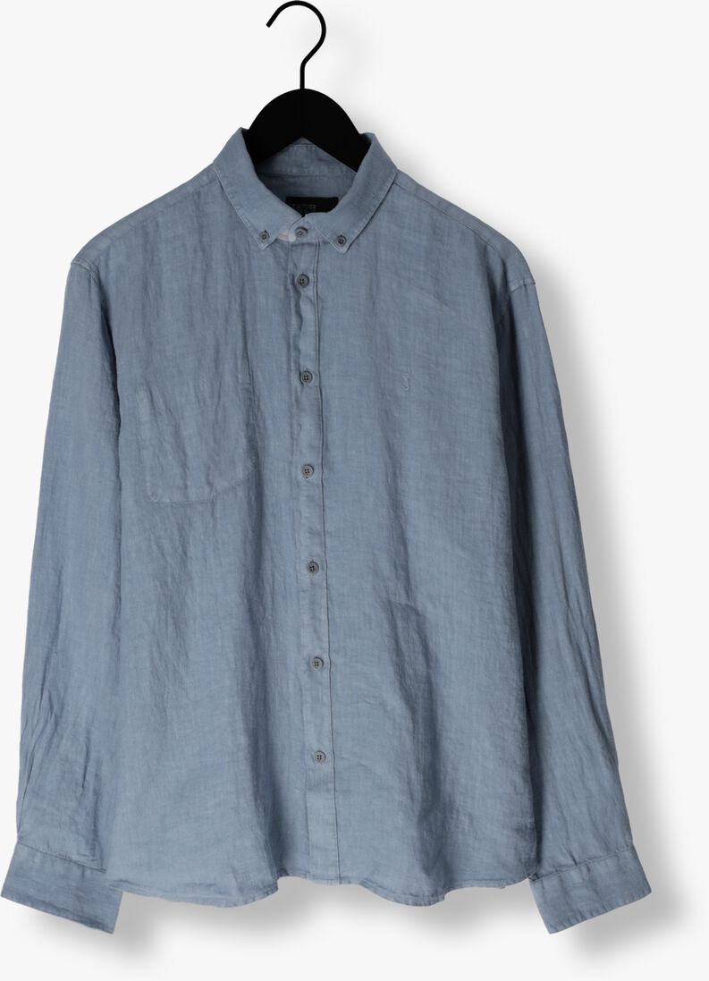 BUTCHER OF BLUE blauwe butcher of blue casual overhemd robbins linen clean shirt