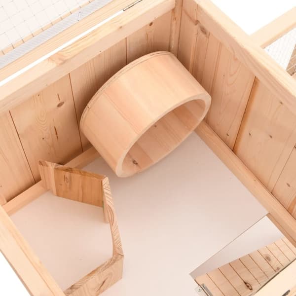 vidaXL Hamsterbur 81x40x60 cm heltre gran