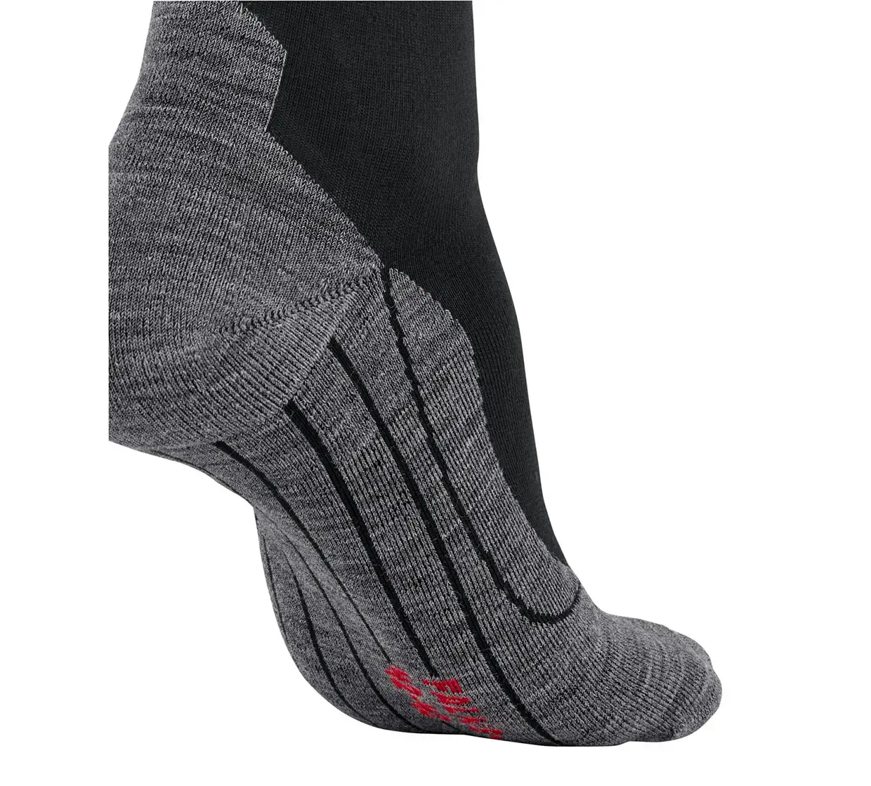 Falke RU4 Endurance Reflect Hardloopsokken Zwart/Rood Dames