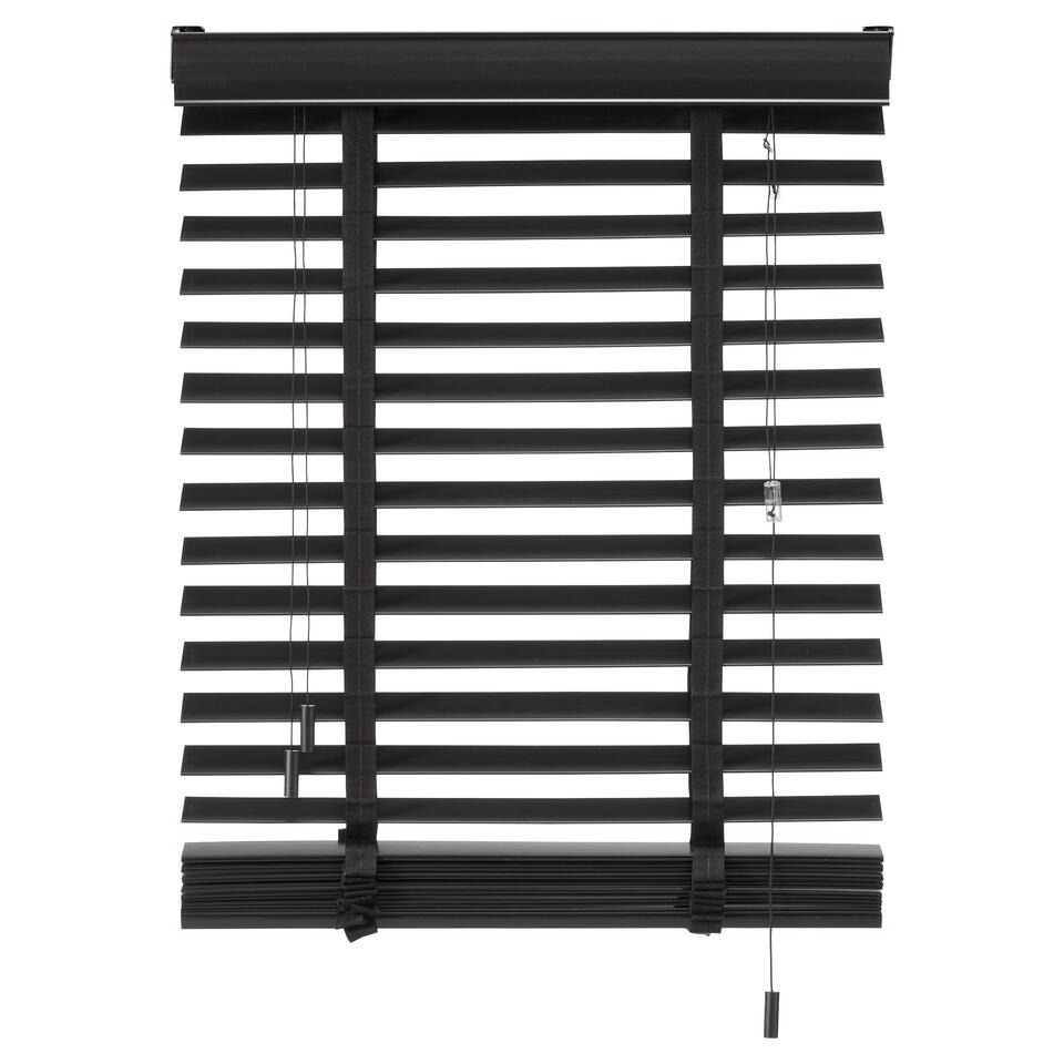Houtlook Jaloezie Ravi Zwart 50mm 140x175 cm