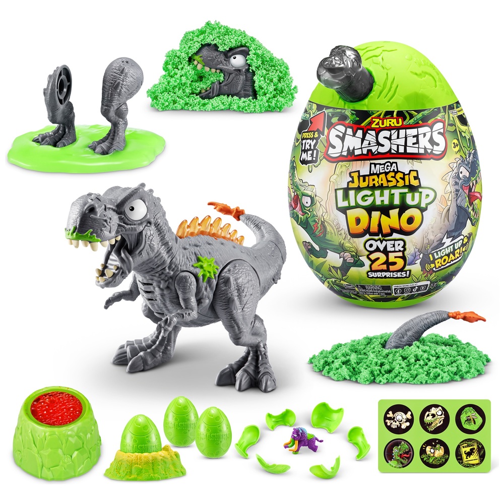Smashers Mega Jurassic Leucht-Dino-Ei von ZURU