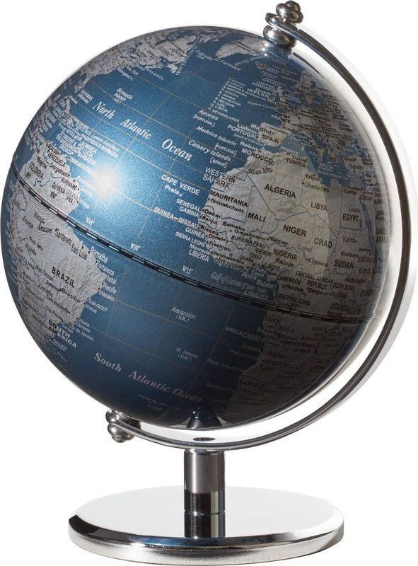 Globe - Troika - Mini-globe - Blauw-groen - 13 cm