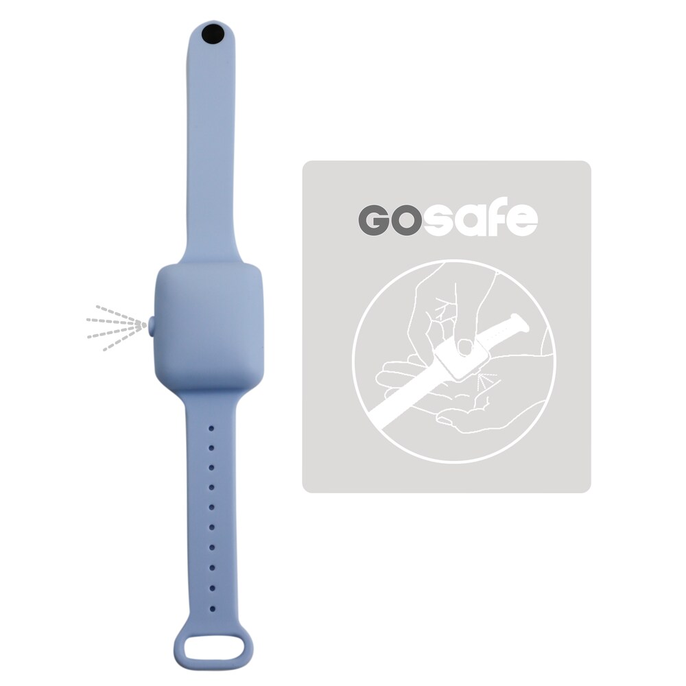 GOSAFE Desinfektionsarmband aus Silikon • Desinfektionsspender Armband • Desinfektionsmittel für unterwegs • Hygiene Armband • Armband mit Desinfektionsmittel • in 4 versch. Farben