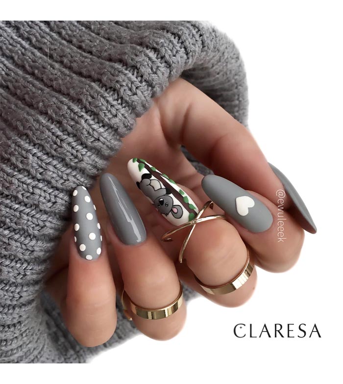 Claresa - Esmalte semipermanente Soak off - 206: Gray
