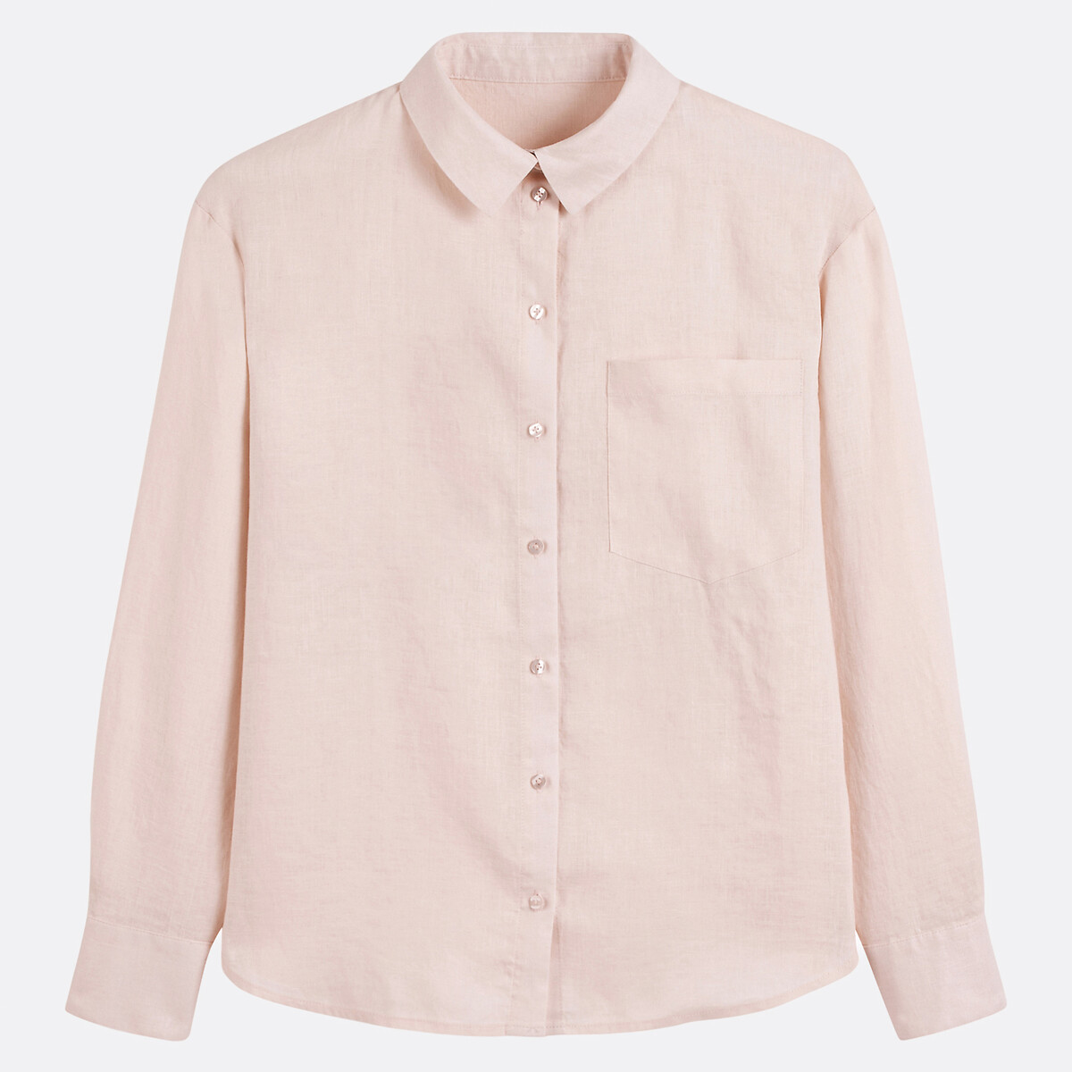COLEÇÕES LA REDOUTE<br>Camisa de linho folgada, modelo Signature MARLENE