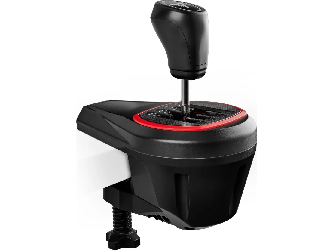Thrustmaster TH8S Shifter, Tilføjelse til racerskifter, Sort, Rød, PS5, PS4, Xbox One and Xbox Series X|S Thrustmaster Force Feedback racing wheels, 130 mm, 220 mm, 240 mm