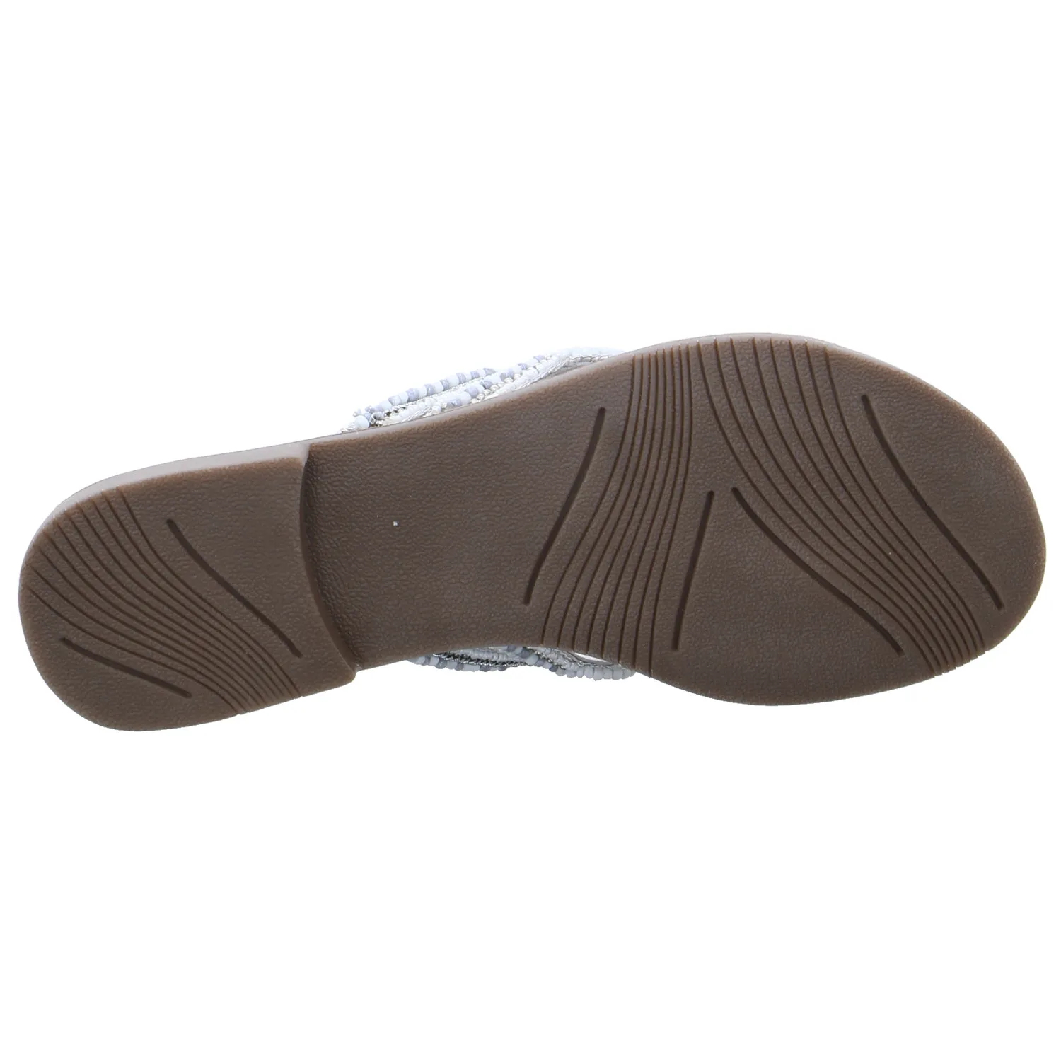 SCHUHENGEL Zehentrenner-FlipFlop Weiss Leder