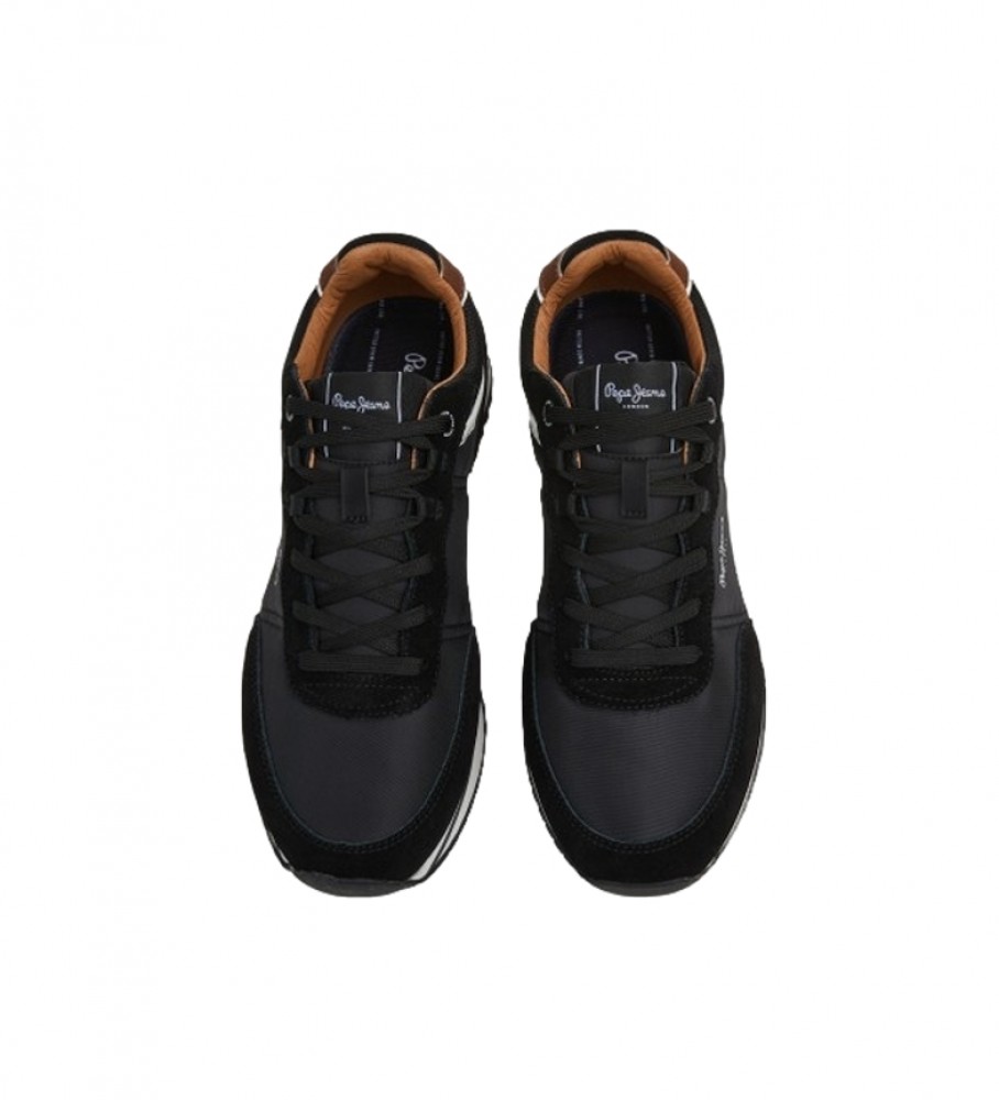 Tênis Pepe Jeans Tour Classic 22 de couro preto