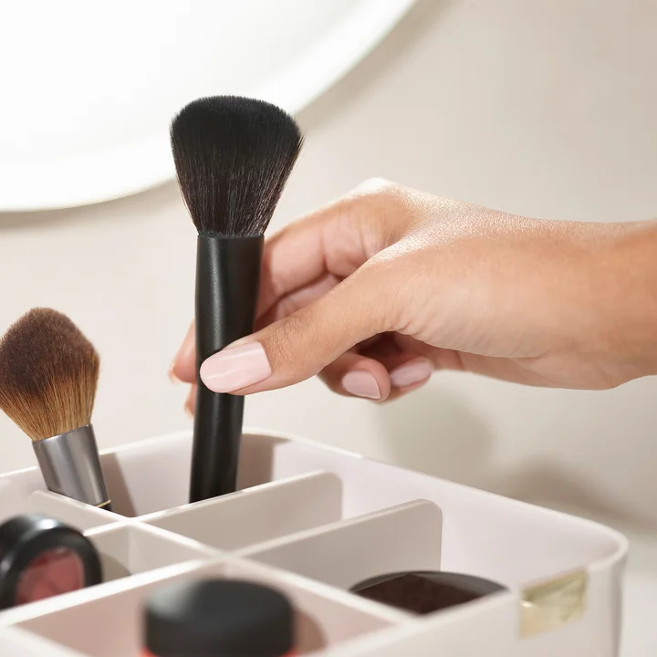 Joseph Joseph - Make Me up Set, Compact Spiegel und Cosmetic Organiser-Set, shell