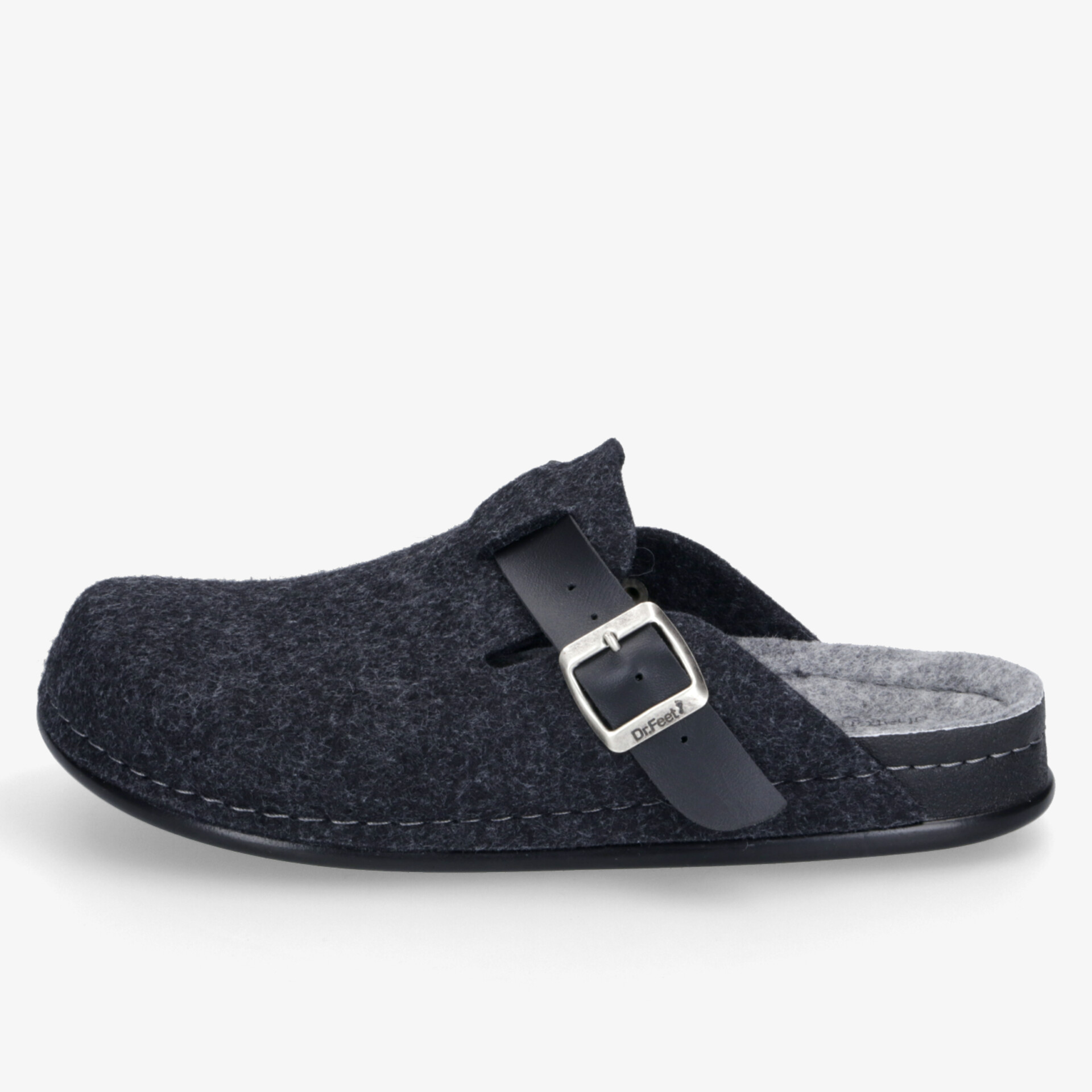 Dr. Feet Herren Pantoletten schwarz