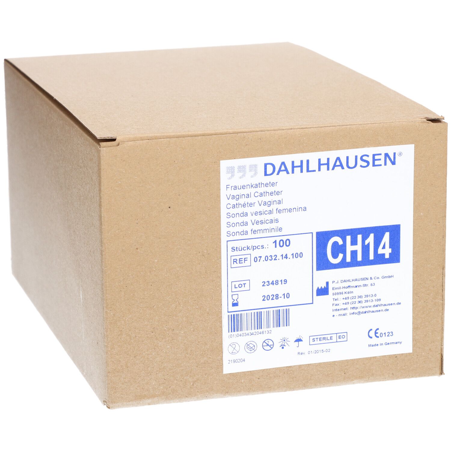 DAHLHAUSEN® Frauenkatheter 18 cm