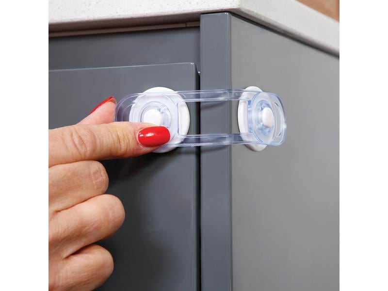 DREAMBABY Mehrzwecksicherung Mini transparent 5er Set Mini Multifunktionsverschlüsse 5 Stück
