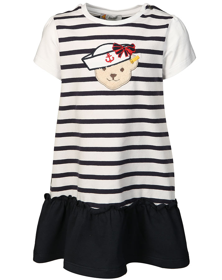 Jersey-Kleid MARINE AIR gestreift in navy
