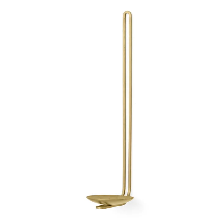 Audo - Clip Wandkerzenhalter, H 34 cm, Messing