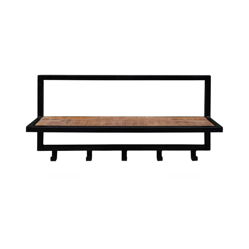 Brix - Kapstok Brix Bono - Mangohout en Gecoat Staal - 15x70x30