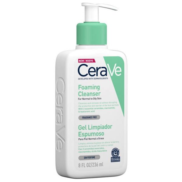 CeraVe Foaming Cleanser Gel Limpiador Espumoso 473ml